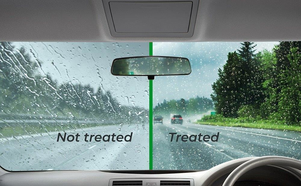 How to use windshield water repellent